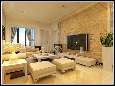 花果園李女士88平歐式豪華三居裝修實景圖賞析